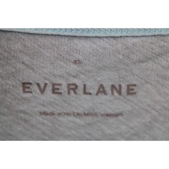 EVERLANE XS KNOT WAIST TEE T-SHIRT LIGHT BLUE - Picture 5 of 6